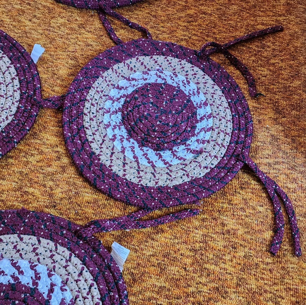 Braided chair pads